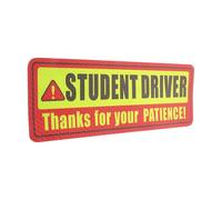 KAILIKETIY Reflective Student Driver Magnet for Cars Clear Warning Sign for Learner Drivers Magnetic Sticker with Nighttime Visibility Safety Reminder Road