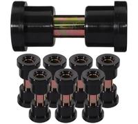 KAILIKETIY Replacement Leaf Spring Bushings for Golf Cart Suspension 8pcs Front Rear Rubber Iron Compatible with Club Car Ezgo