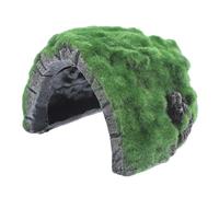 KAILIKETIY Resin Reptile Hideout Cave for Terrarium Decor, Habitat Hideout for Lizards and Reptiles, Simple Style Turtle Shelter That Reduces Daylight, Realistic Basking Platform and Hide