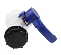 KAILIKETIY Reusable Dn40 Plastic IBC Ball Valve Tote Tank Adapter for Chemical Process and Water Barrel Outlet Control Valve Heavy Duty Container Fitting