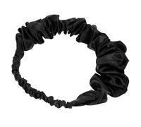 KAILIKETIY Satin Spa Headband for Washing Face and Makeup, Comfortable Elastic Design Hair Band for Women, Fashionable Black Headband for Traveling and Working