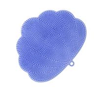 KAILIKETIY Silicone Bathing Brush for Back and Foot Scrubbing Non-Slip Exfoliating Shower Tool Sky Blue for Adults and Home Use