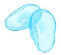 KAILIKETIY Silicone Ear Covers Waterproof Ear Shield for Hair Dye Curling Stick Protection 2pcs Blue for Adults Men Women in Salon Shower