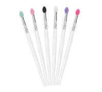 KAILIKETIY Silicone Eye Shadow Brush Kit 6pcs Big Sequined Cosmetic Eyeshadow Brushes for Precise Application, Eye Shadow Blending Tool Suitable for Professional and Daily Makeup