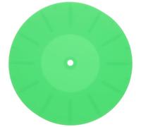 KAILIKETIY Silicone Record Player Mat Anti-static Slipmat for Turntable Vinyl Record Protective Pad Shock Absorption and Scratch Prevention Green Rubber Pad