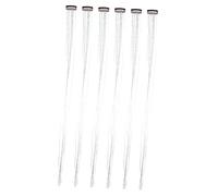 KAILIKETIY Silver Hair Tinsel Clips 6pcs Sparkling Glitter Hair Extensions for Women Heat Resistant Clips for Party and Festival Styling