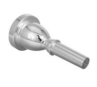KAILIKETIY Silver Plated Tuba Mouthpiece Enhanced Sound Quality Replacement for Instruments Ergonomic Design for Comfort and Versatile Playing Techniques for Musicians Seeking Richer Tones