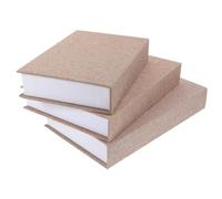 KAILIKETIY Simulation Book Storage Box Decorative Faux Books with Lid Storage Container for Coffee Table Farmhouse Living Room Decor 3pcs Set in Light Brown