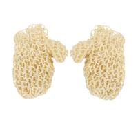 KAILIKETIY Sisal Bath Gloves Exfoliating Mitts 1 Pair Spa and Shower Scrubbers Reusable Dead Skin Removal and Massage Mitts