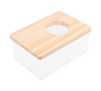 KAILIKETIY Small Pets Acrylic Sand Bath Box Hamster Toilet Bath Room for Dwarf Hamsters 15x10x5.5cm Digging Sand Container and Pet Bathtub