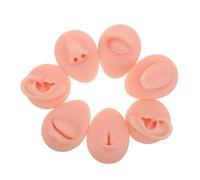 KAILIKETIY Soft Silicone Piercing Practice Kit with Realistic Ear Nose Mouth Tongue Navel Models for Training and Simulation Reusable Body Part for Piercing Technique Practice