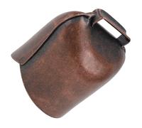 KAILIKETIY Thickened Small Metal Cowbell for Livestock with Red Bronze Finish, Mini Jingle Bell for Sheep and Cattle Grazing, Loud Hiking Bell Noise Maker for Farm and Ranch Use