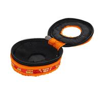 KAILIKETIY Tibetan Meditation Bell Storage Box with Handmade Embroidered Silk Cover, 7.5cm Small Nepal Bell Protector Pouch for Buddhist Religious Cymbals and Meditation Use