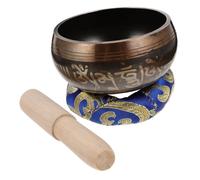 KAILIKETIY Tibetan Singing Bowl for Meditation Decorative Buddha Sound Bowl Multi-function Yoga Meditation Sound Healing Bell for Zen Practice