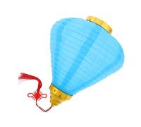 KAILIKETIY Traditional Blue Diamond Vietnamese Lantern for Outdoor Street Passage Year Festival Hanging Garden Decor with Antique Style for Romantic Ambiance and Event Display