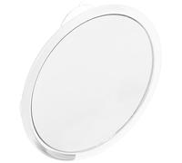 KAILIKETIY Travel Makeup Mirror 10x Magnifying round Acrylic Vanity Mirror with Suction Cups Lightweight White Portable and Professional Makeup Artists