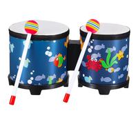KAILIKETIY Underwater World Themed Hand Drum for Beginners - Wooden Hand Percussion Instrument with Educational Features for Party Performance and Early Music Learning
