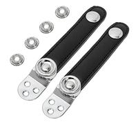 KAILIKETIY Universal Double-Layer Black Metal Connector Leather Accordion Bellows Belt Buckles Heavy-Duty Straps for Musical Instruments Sturdy and Versatile Accessories