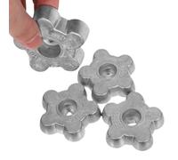 KAILIKETIY Valve Control Handle Heavy Duty Hexagonal Aluminum Alloy 4pcs Hand Wheel with Precision Manufacturing and Secure Grip for Gas Cylinder Valve Industrial Use