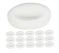 KAILIKETIY White Shell Trumpet Valve Finger Button Set Valve Caps 15pcs Comfortable Feel Musical Instrument Accessories for Smooth Performance