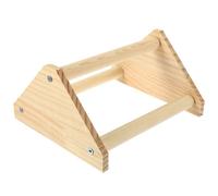 KAILIKETIY Wooden Chicken Stand 8 Inch Parrot Perch with Fine Workmanship and Lines for Indoor Birdcage Use Suitable for Budgies Hens and Parrots