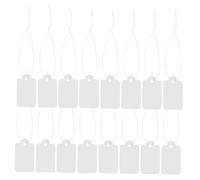 KAILIKETIY Writable Jewelry Price Tags with Hanging String Blank Paper Labels for Pendant Bracelet Necklace Earrings Display and Lightweight
