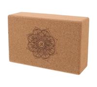KAILIKETIY Yoga Brick Yoga Training Brick Cork Triangle Block with Mandala Patterns for Abdominal Muscle Training, Relaxing the Body and Stretch Exercise