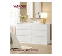 KAILYN Collection - Chest of drawers with drawers, Snow White / 119.4W x 75H cm