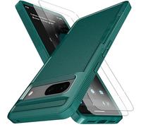 KaiMai for Pixel 7 Case [10 FT Military Grade Drop Protection] [Non-Slip] [2 pcs TPE HD Screen Protector] Heavy Duty Full-Body Shockproof Case for Google Pixel 7 6.2"-Green