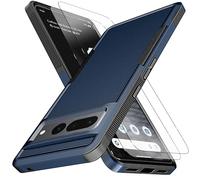 KaiMai for Pixel 7 Pro Case [10 FT Military Grade Drop Protection] [Non-Slip] [2 pcs TPE HD Screen Protector] Heavy Duty Full-Body Shockproof Case for Google Pixel 7 Pro 6.7"-Blue