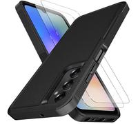 KaiMai for Samsung A05S Case, [10 FT Military Grade Drop Protection] [Non-Slip] [2 pcs TPE HD Screen Protector] Heavy Duty Full-Body Shockproof Case for Samsung Galaxy A05S 6.7“-Black