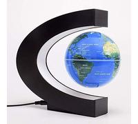 KAIMC Magnetic Levitating Globe Floating World Map with LED Light Frame and Touch Control, Rotating Earth Anti-Gravity Lamp, Cool Tech Gadgets Unique Gifts for Men Boss Coworkers Adults Kids