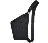Kaimeng Anti-Theft Crossbody Bags for Women, Shoulder Sling Bag for Men Lightweight Cross Body Purses for Hiking Travel, Black, L