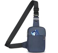Kaimeng Small Sling Bag Mini Crossbody Bag with RFID Blocking Fashionable Fanny Pack for Women and Men Chest Bag for Travel, Blue, 5.9 x 1.96 x 8.66 inches