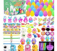 Kaimirui Filled Easter Eggs with Glow Sticks and Novelty Toy,Easter Egg Hunt, Basket Stuffers Gifts,Eggs Filled with Gifts for Easter Party Favors & Outdoor &School,Surprising Gift for Boys Girls