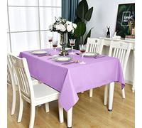 KAIPHO Lavender Rectangle Tablecloth Waterproof Stain Resistant Wrinkle Free Table Cloth 210GSM Polyester Wipeable Table Cover for Party, Banquet, Indoor and Outdoor- Rectangular/Oblong, 52 x 70 inch