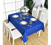 KAIPHO Royal Blue Rectangle Tablecloth Waterproof Stain Resistant Wrinkle Free Table Cloth 210GSM Polyester Wipeable Table Cover for Party, Banquet, Indoor and Outdoor-Rectangular/Oblong, 52 x 70 inch
