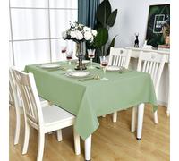 KAIPHO Sage Green Rectangle Tablecloth Waterproof Stain Resistant Wrinkle Free Table Cloth 210GSM Polyester Wipeable Table Cover for Party, Banquet, Indoor & Outdoor- Rectangular/Oblong, 54 x 78 inch