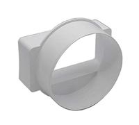 Kair 110 x 54mm to 100mm Rectangular-to-Round Duct Adaptor Male