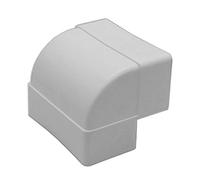 Kair 110x54mm 90° Vertical Rectangular Ducting Elbow | Lightweight plastic construction, Female spigot connection, 90Â° duct connection, For compatible ventilation ducting