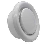 Kair 125mm Plastic Ceiling Extract Valve with Retaining Ring