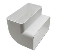 Kair 150 x 70mm 90 Degree Vertical Rectangular Plastic Duct Elbow