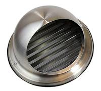 Kair 150mm Bull-Nose Stainless Steel Vent Grille with Fly Screen