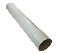 Kair 150mm x 1m Rigid Round Ducting Pipe | Pipe ends are female and will accept male ducting fittings, Lengths of duct channel can be joined together using a male