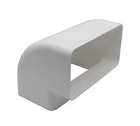 Kair 180 x 90mm 90 Degree Vertical Rectangular Plastic Duct Elbow