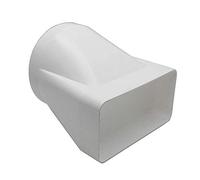 Kair 180 x 90mm to 150mm Rectangular-to-Round Duct Adaptor