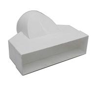 Kair 204 x 60mm to 100mm Rectangular-to-Round Duct Adaptor