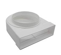 Kair 204 x 60mm to 150mm Rotating 90 Degree Elbow Plastic Duct Adaptor