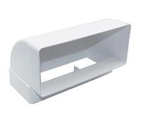Kair 220 x 90mm 90 Degree Vertical Rectangular Plastic Duct Elbow