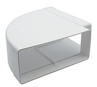 Kair 220x90mm 90° Horizontal Rectangular Ducting Elbow | Lightweight plastic construction, Female spigot connection, 90Â° duct connection, For compatible ventilation ducting